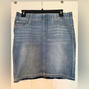 Liverpool Blue Denim Mini Skirt